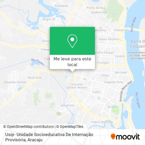 Usip- Unidade Socioeducativa De Internação Provisória mapa