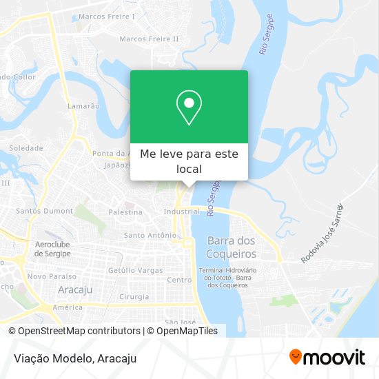 Viação Modelo mapa