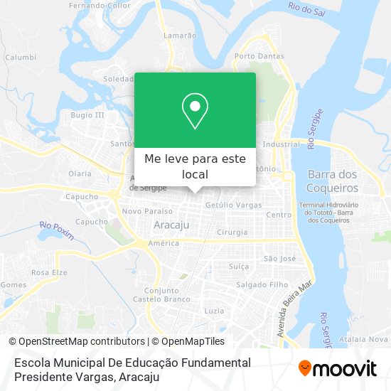 Escola Municipal De Educação Fundamental Presidente  Vargas mapa