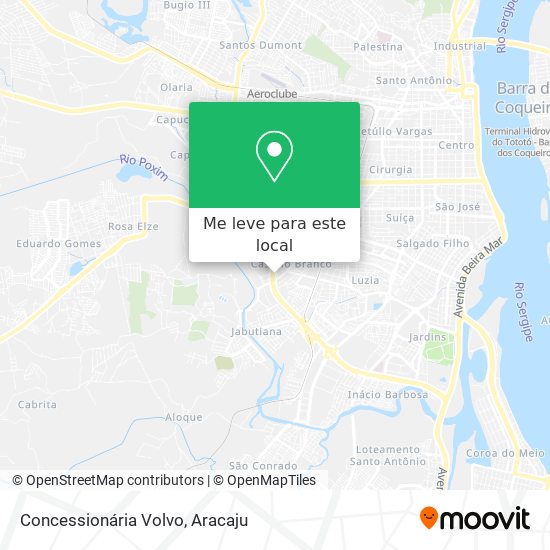 Concessionária Volvo mapa