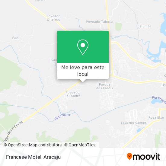 Francese Motel mapa