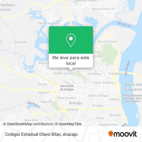 Colégio Estadual Olavo Bilac mapa