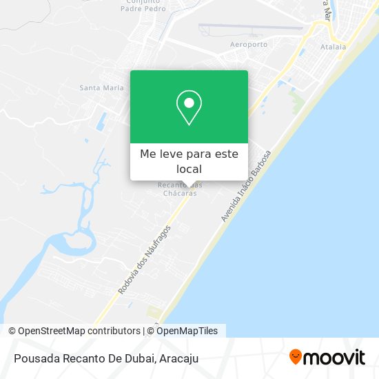 Pousada Recanto De Dubai mapa