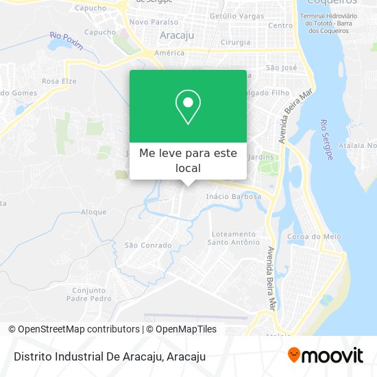 Distrito Industrial De Aracaju mapa