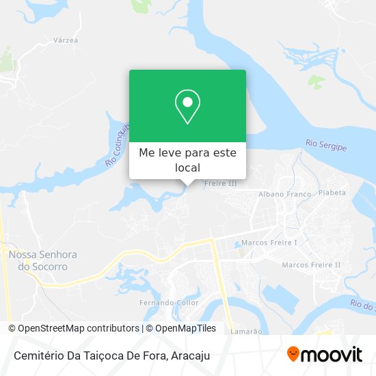 Cemitério Da Taiçoca De Fora mapa