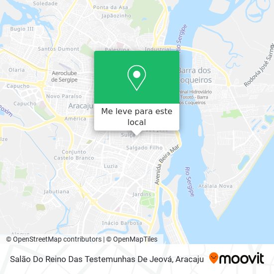 Salão Do Reino Das Testemunhas De Jeová mapa