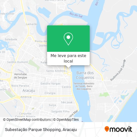 Subestação Parque Shopping mapa