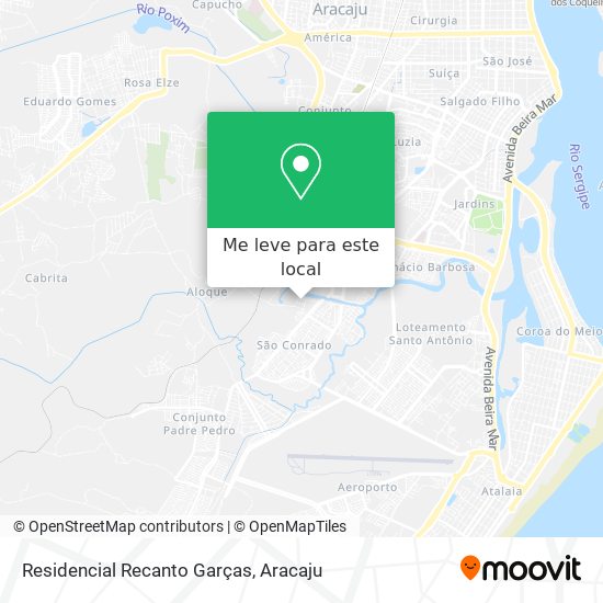 Residencial Recanto Garças mapa