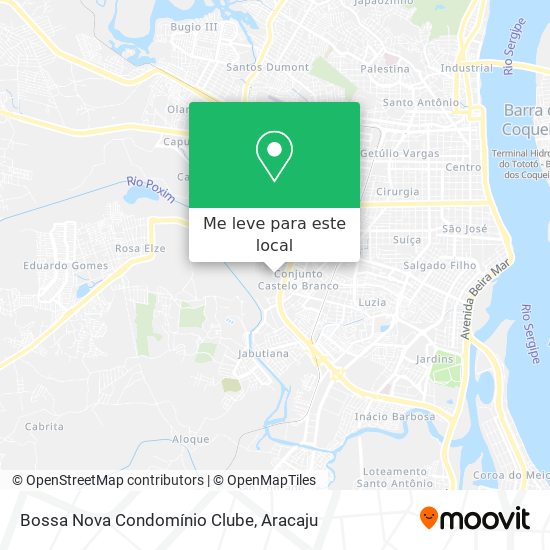 Bossa Nova Condomínio Clube mapa