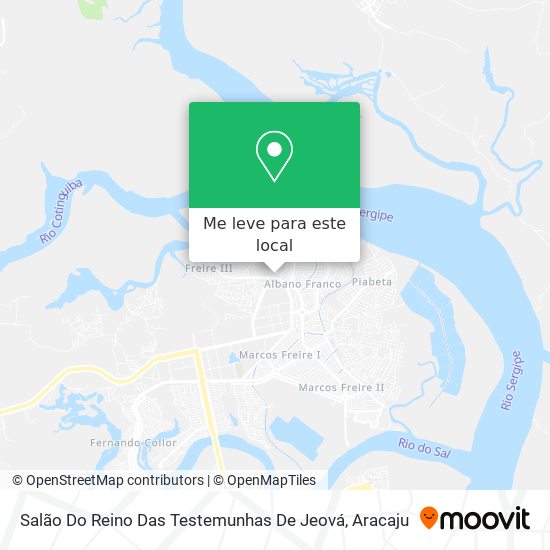 Salão Do Reino Das Testemunhas De Jeová mapa