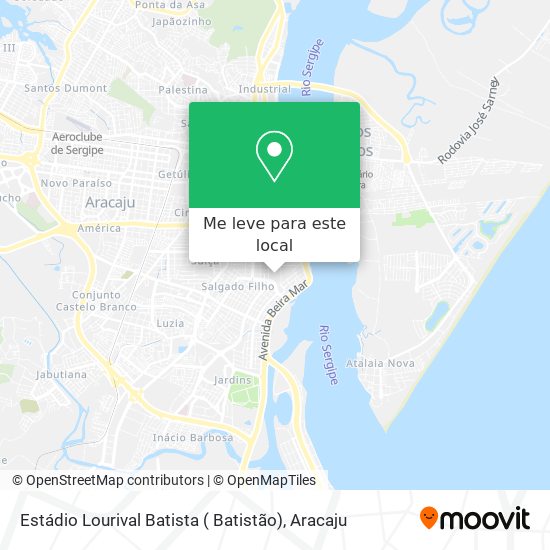 Estádio Lourival Batista ( Batistão) mapa