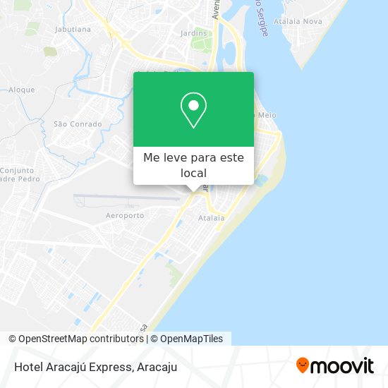 Hotel Aracajú Express mapa