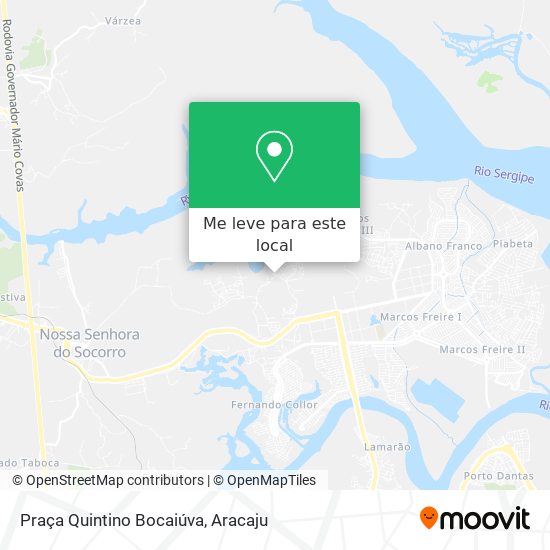 Praça Quintino Bocaiúva mapa