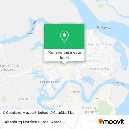 Altenburg Nordeste Ltda. mapa