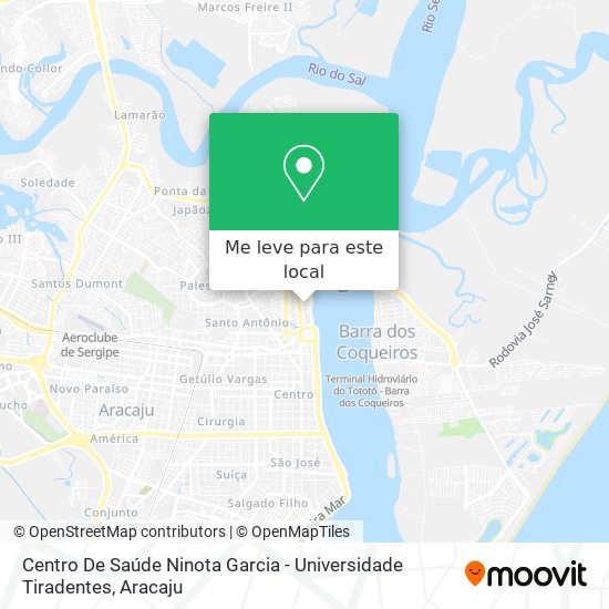 Centro De Saúde Ninota Garcia - Universidade Tiradentes mapa