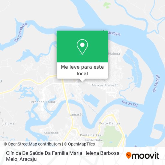 Clínica De Saúde Da Família Maria Helena Barbosa Melo mapa