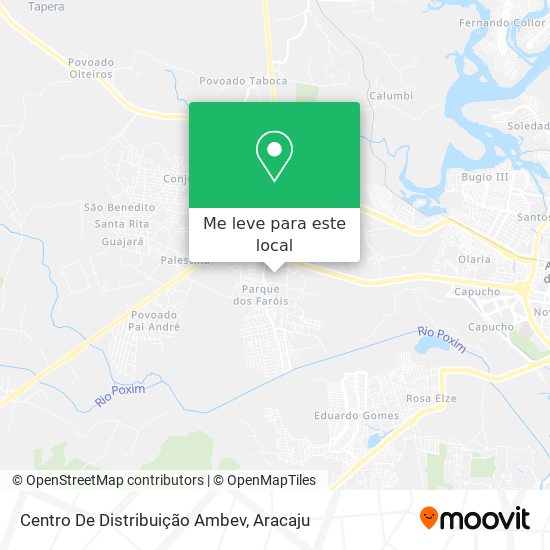 Centro De Distribuição Ambev mapa