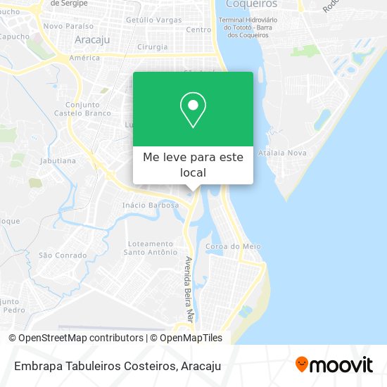 Embrapa Tabuleiros Costeiros mapa