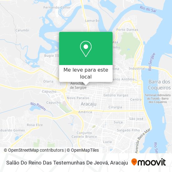 Salão Do Reino Das Testemunhas De Jeová mapa