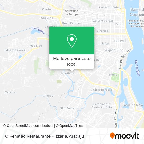 O Renatão Restaurante Pizzaria mapa
