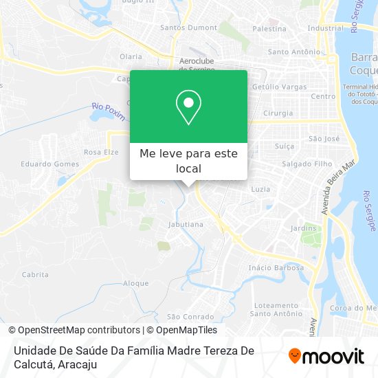Unidade De Saúde Da Família Madre Tereza De Calcutá mapa