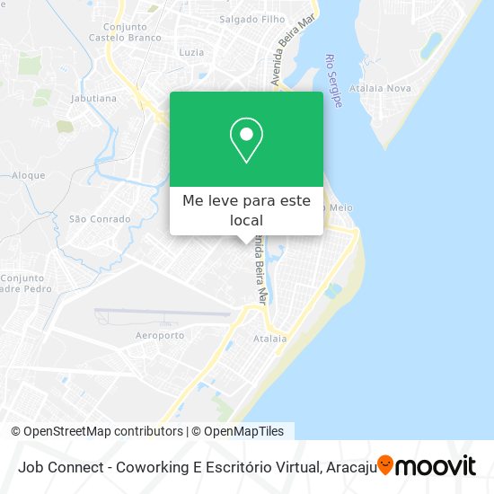 Job Connect - Coworking E Escritório Virtual mapa