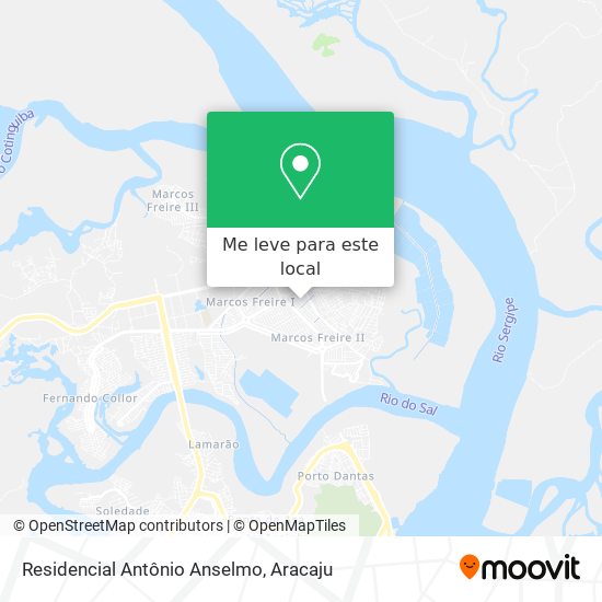 Residencial Antônio Anselmo mapa