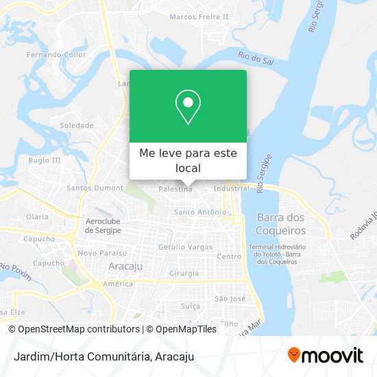 Jardim/Horta Comunitária mapa