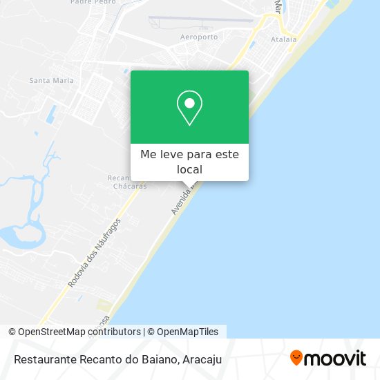 Restaurante Recanto do Baiano mapa