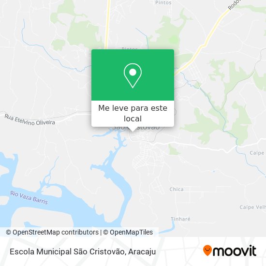 Escola Municipal São Cristovão mapa