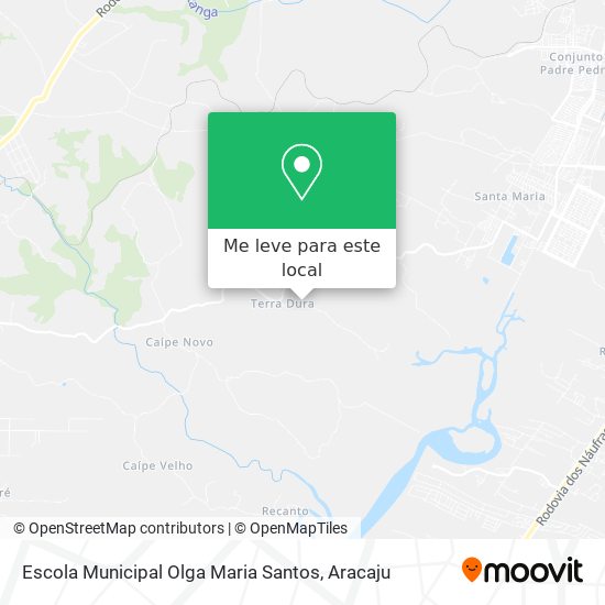 Escola Municipal Olga Maria Santos mapa