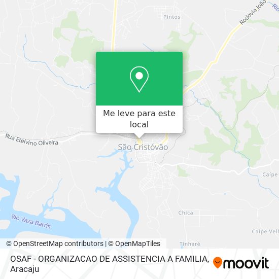 OSAF - ORGANIZACAO DE ASSISTENCIA A FAMILIA mapa