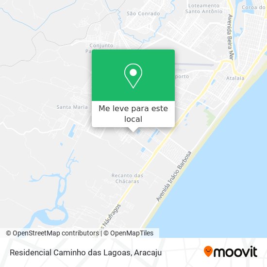 Residencial Caminho das Lagoas mapa