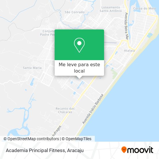 Academia Principal Fitness mapa