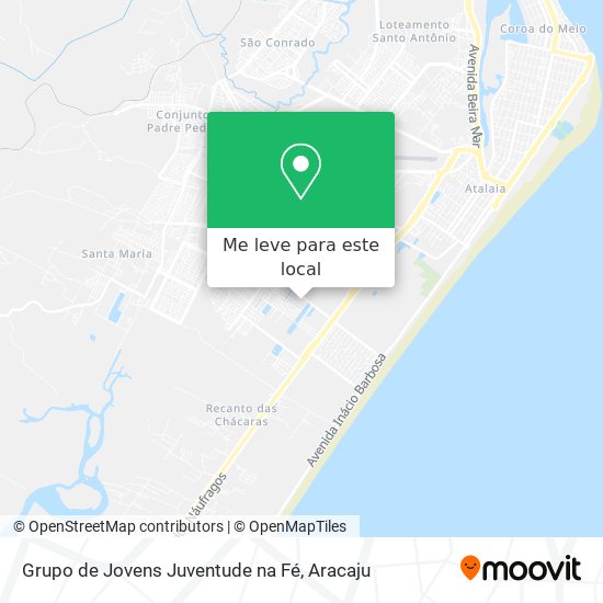 Grupo de Jovens Juventude na Fé mapa