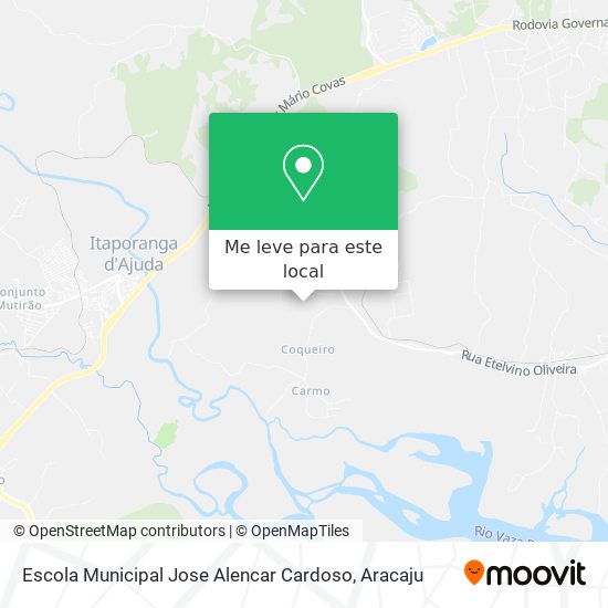 Escola Municipal Jose Alencar Cardoso mapa