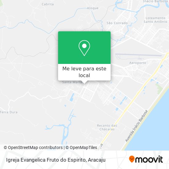 Igreja Evangelica Fruto do Espirito mapa