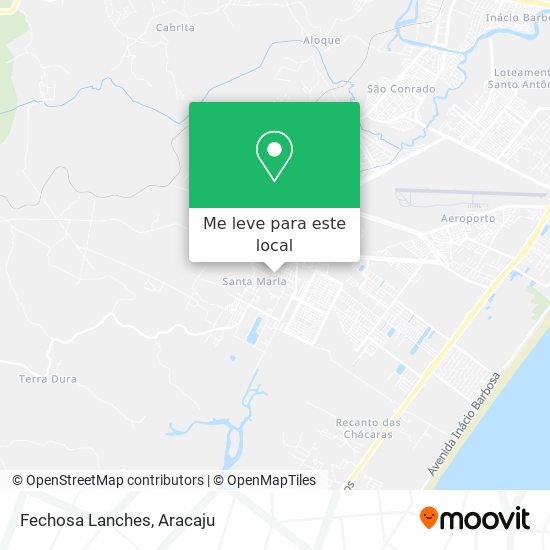 Fechosa Lanches mapa