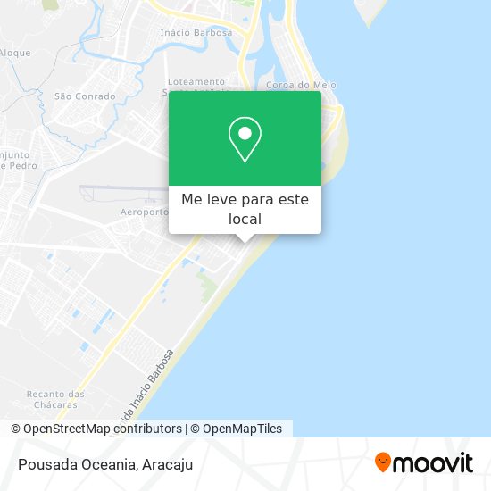 Pousada Oceania mapa
