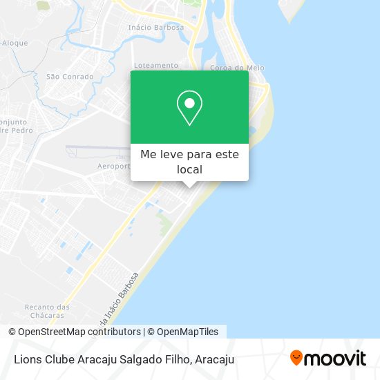 Lions Clube Aracaju Salgado Filho mapa