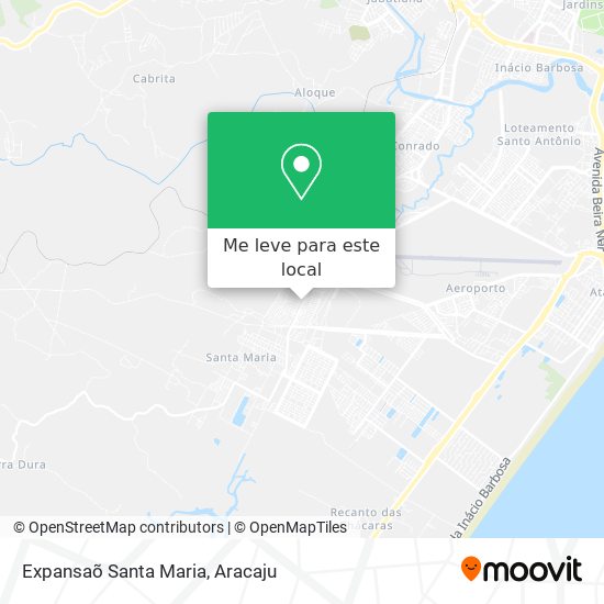 Expansaõ Santa Maria mapa