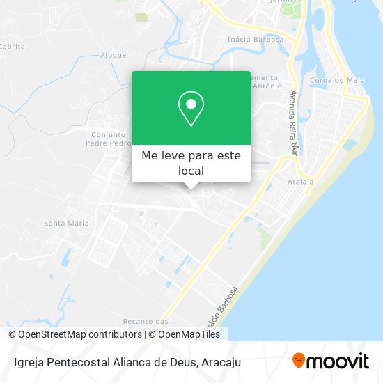 Igreja Pentecostal Alianca de Deus mapa