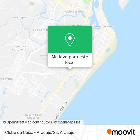 Clube da Caixa - Aracaju/SE mapa