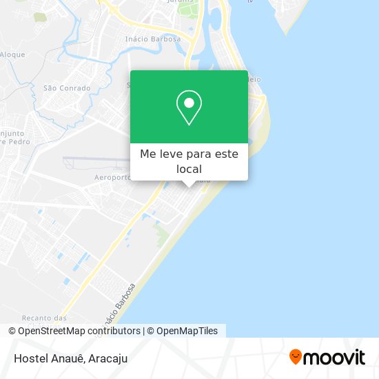 Hostel Anauê mapa