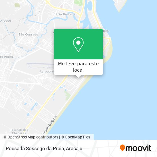 Pousada Sossego da Praia mapa