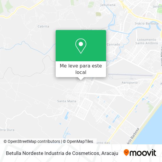 Betulla Nordeste Industria de Cosmeticos mapa