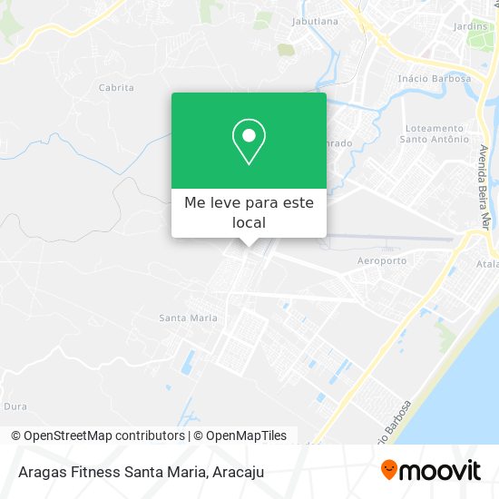 Aragas Fitness Santa Maria mapa