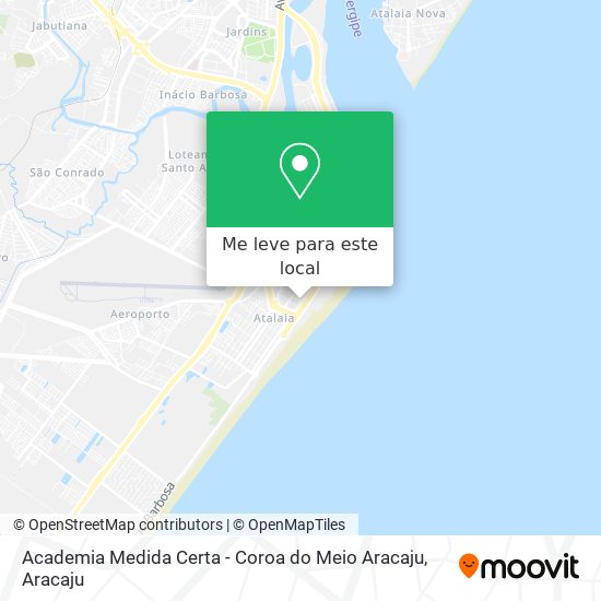 Academia Medida Certa - Coroa do Meio Aracaju mapa