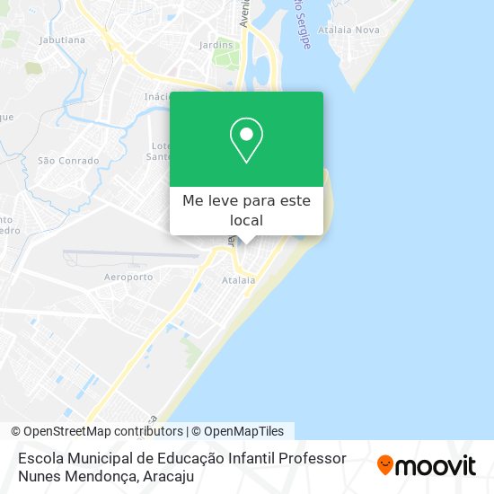 Escola Municipal de Educação Infantil Professor Nunes Mendonça mapa