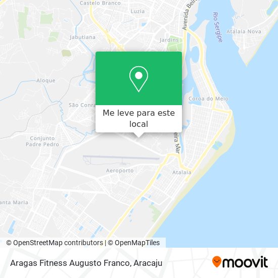 Aragas Fitness Augusto Franco mapa